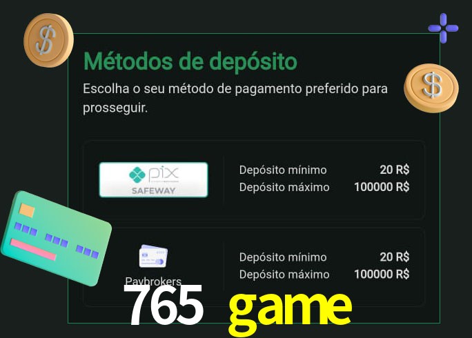 O cassino 765 game oferece uma grande variedade de métodos de pagamento