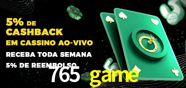 Promoções do cassino ao Vivo 765 game